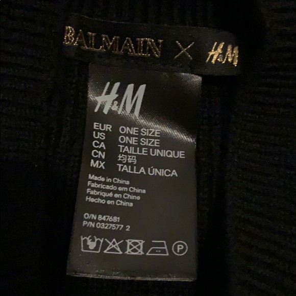 Balmain Paris x H&M Beanie NWOT - Picture 3 of 6